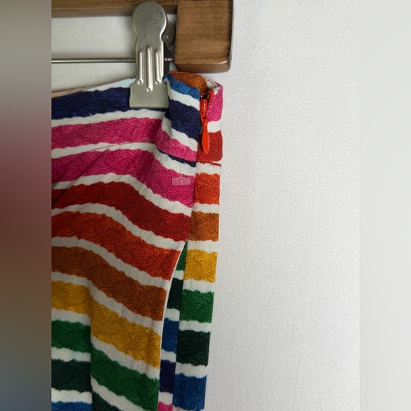 Farm Rio Anthropologie Rainbow Boho Freespirit Joggers High Waist Crop Pant Sz M - Picture 8 of 15